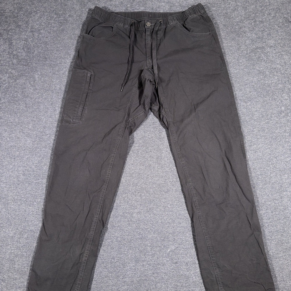 BYLT Large Gray Ripstop Everyday Zip Pocket Tapered Cargo Mens Pants